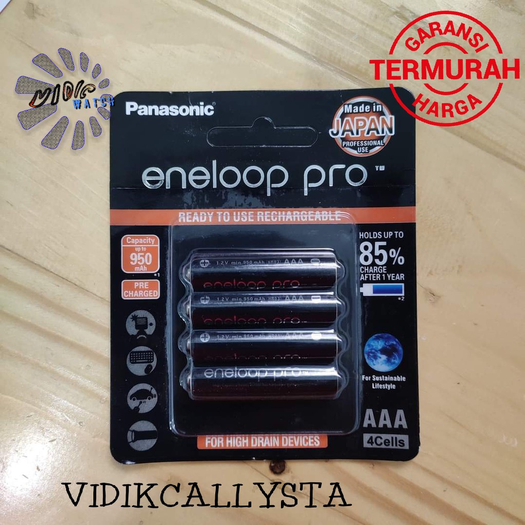 ORIGINAL BATU BATTERY PRO AAA A3 950mAh isi 4 isi Ulang