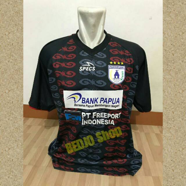 Jersey Persipura Jayapura Home Liga 1 2019 Full Sponsor OFFICIAL + Patch Liga 1