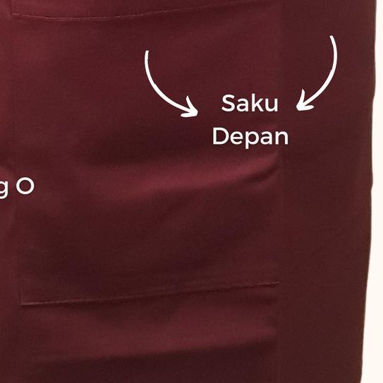 ● Apron Pendek Celemek Pinggang Barista by Uniworks - Pendek, Random ☃