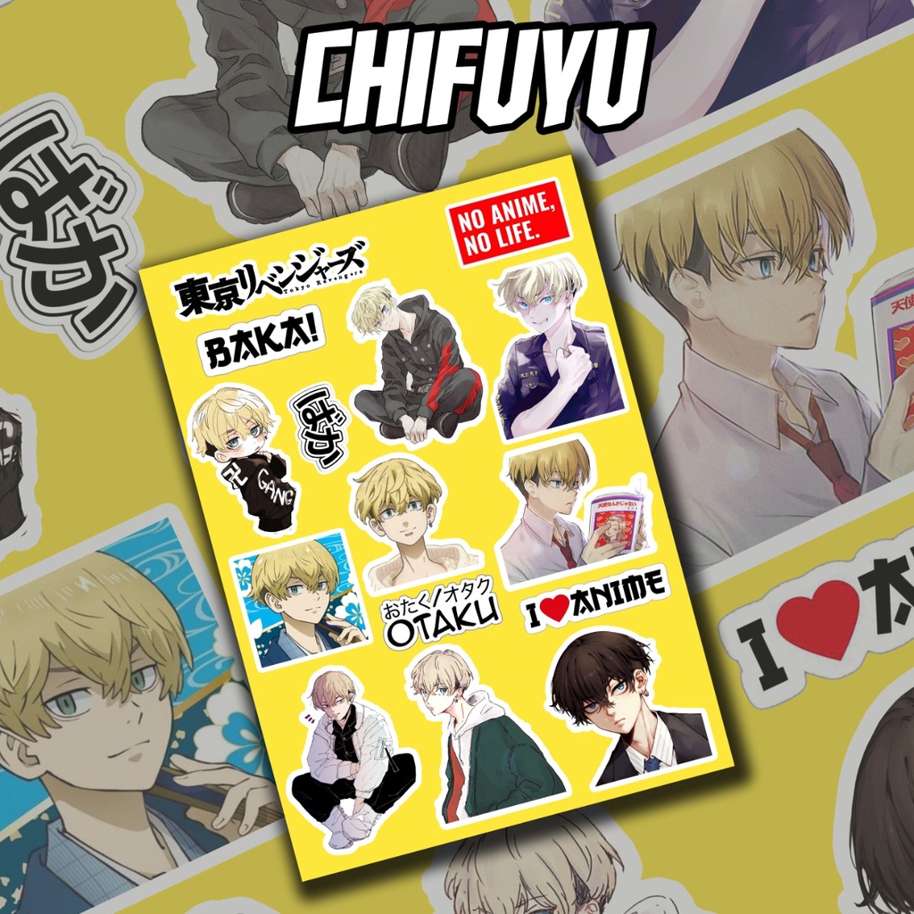 STICKER ANIME // STIKER ANIME UNCUTTING // STICKER TOKYO REVENGERS NARUTO HAIKYUU ATTACK ON TITAN KIMETSU NO YAIBA JUJUTSU KAISEN HXH ONE PIECE-CHIFUYU