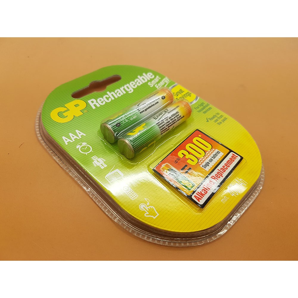 Baterai GP AAA 400mAh / Battery GP Rechargeable 400 mAh