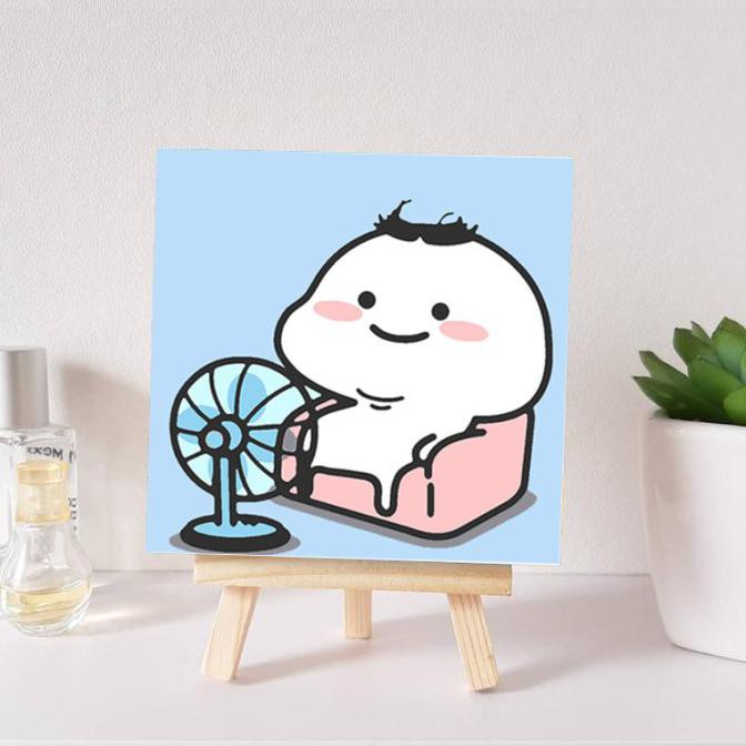 

Painting by number kit canvas alat melukis art set painting kit murah