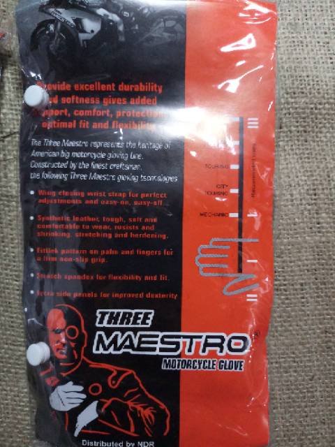 sarung tangan THREE MAESTRO st. tm strip ff