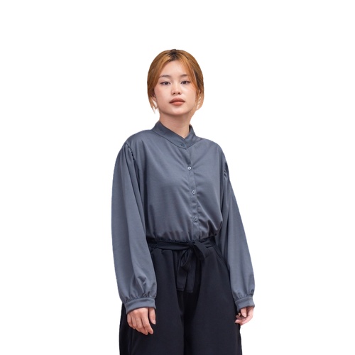 ZASKIYA - Rivery Blouse / Nameria / River Oversize Blouse Crepe / AIRFLOW / RIVERY PREMIUM