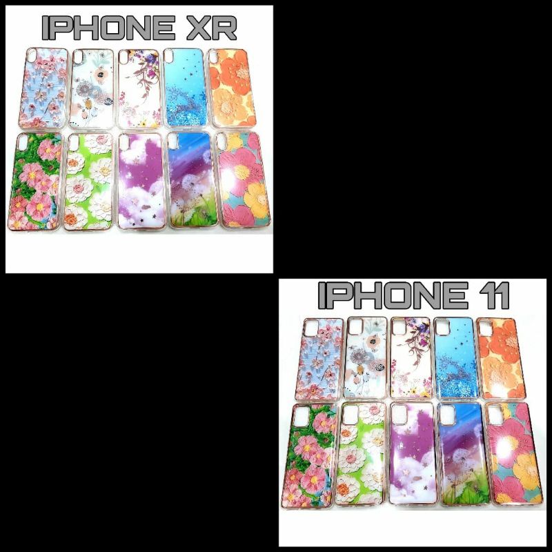 SILIKON CASE BUNGA GLOSSY IPHONE XR 11