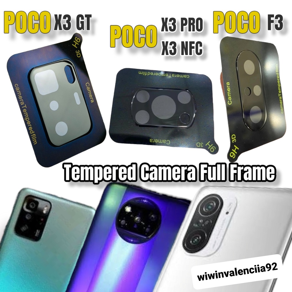 FULL COVER Anti Gores CAMERA XIAOMI POCO C40 X3 GT X3-PRO X3 NFC F5 F4 GT F3 M3 M3PRO M5s M4-PRO Tempered Glass LENS KAMERA/Temperd KACA Ful FRAME/Tempred KACA Lensa/Pelindung/Antigores Anti Scratch-DROP/Baret/Bening Transparant Glosy CLEAR 4G S Mi M5 5G