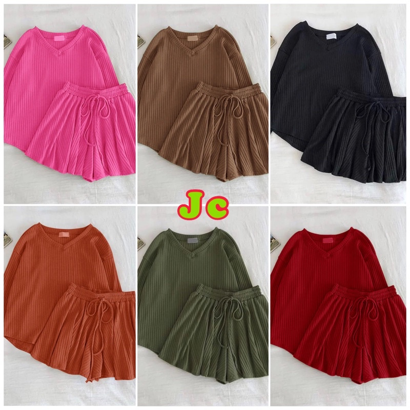 JCZ- St Lesti / Stelan Rajut knit Wanita / Stelan Santai Wanita / Stelan Lesti Knit XXL