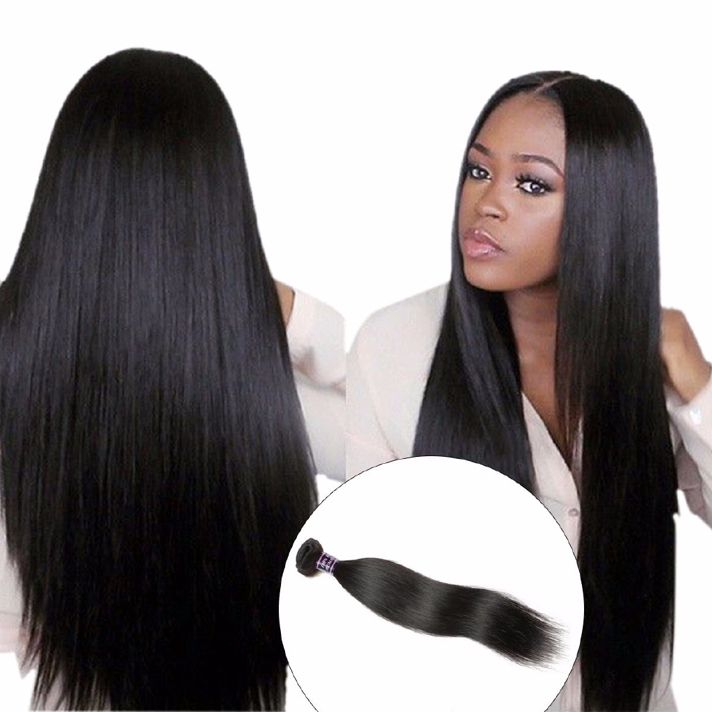 Brazilian Straight Hair Weave Bundles 100 Human Hair 1pc Natural