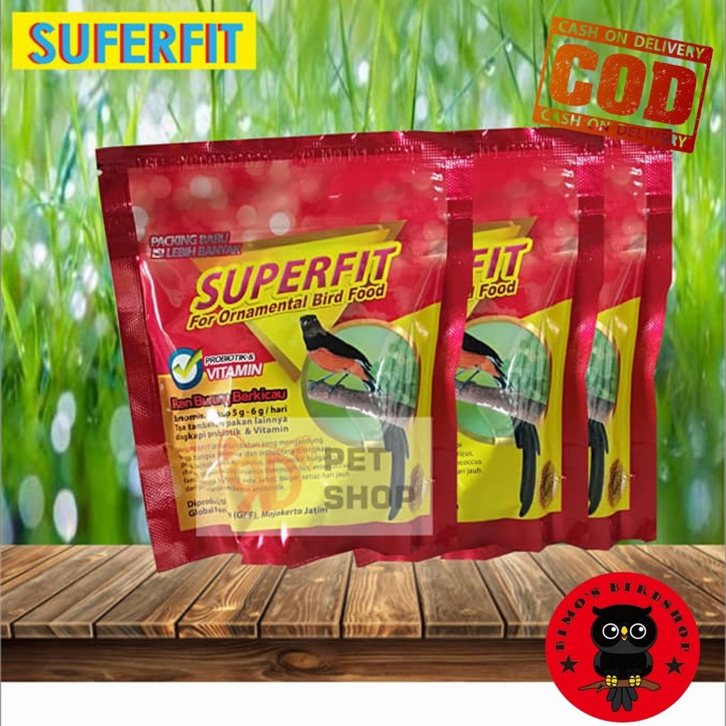 PAKAN BURUNG VOER PUR SUPERFIT RED SUPERFIT MERAH PROTEIN TINGGI PAKAN BURUNG MURAI KACER CIBLEK DLL