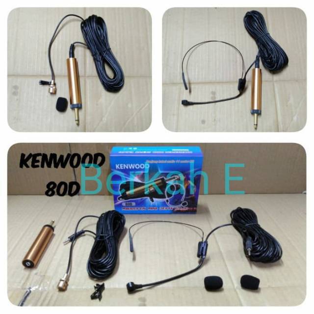 Mic Imam Kenwood 80D  Jepit - Headset Clip-On