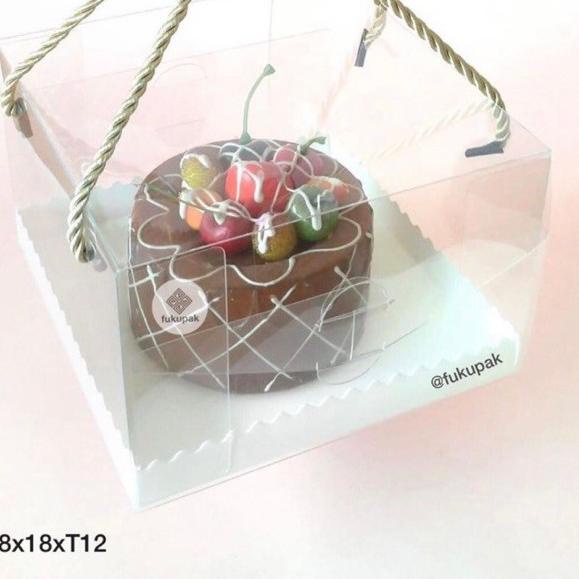 

[KODE PRODUK TVVIE7874] Box Mika Tali 20pcs| Clear Transparent Cake Box| Kotak Hantaran Hamper Tumpeng Chiffon Pudding Lapis