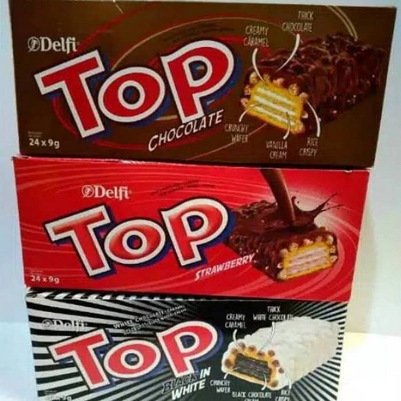 

delfi cokelat top 1 box isi 24 pcs