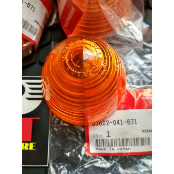 lens signal honda c50 c70 c90 original nos mika sein c50 c70 c90 pispot ori nos original