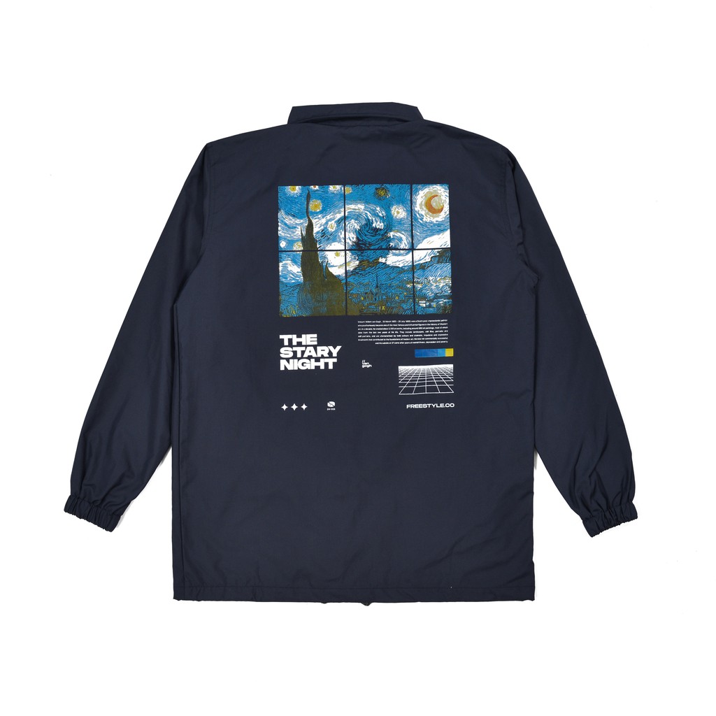 Freestyle Coach Jacket Stary Night Blue Navy Cfs07 Windbreaker