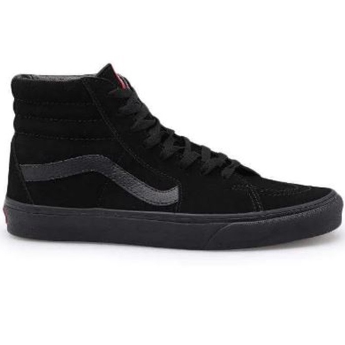 SEPATU VANS OFF THE WALL | SK8 HI SUEDE BLACK BLACK