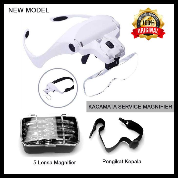 

KACAMATA SERVICE JAM / HP PEMBESAR 5X MAGNIFIER DENGAN 2 LAMPU LED KODE 78