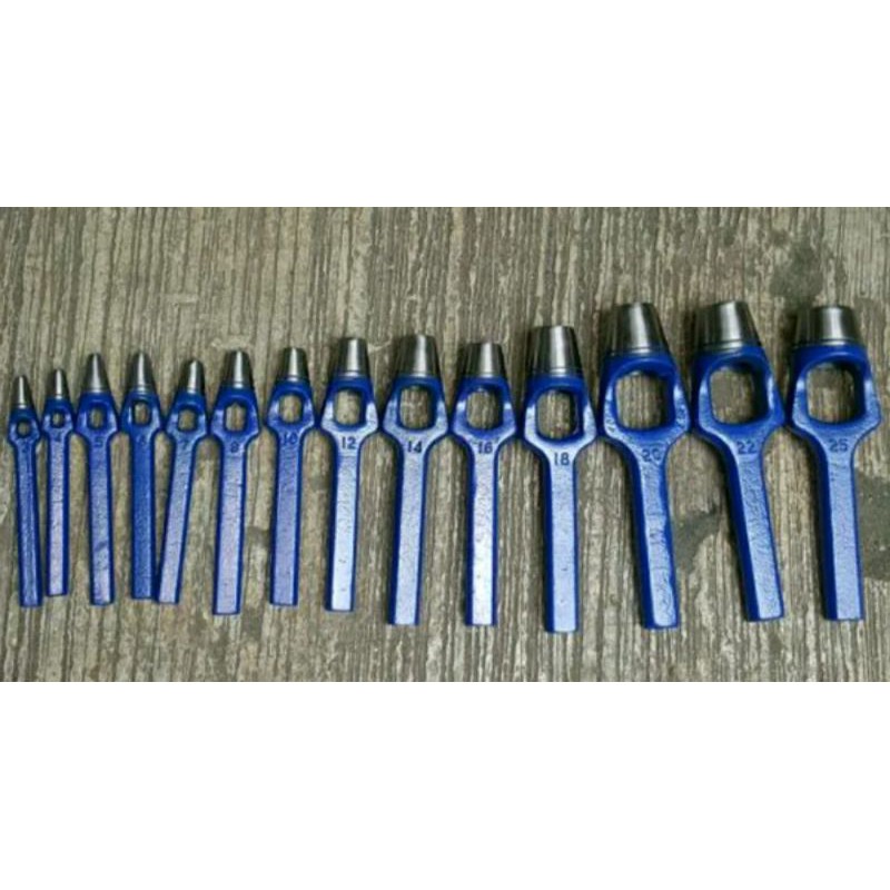 

Alat Pembolong Plat Plong Set Hollow Punch Set 14 Pcs