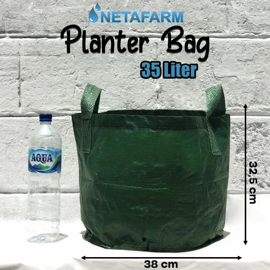 Planter Bag 35 Liter Hijau Kantong Pot Tanaman NETAFARM EG