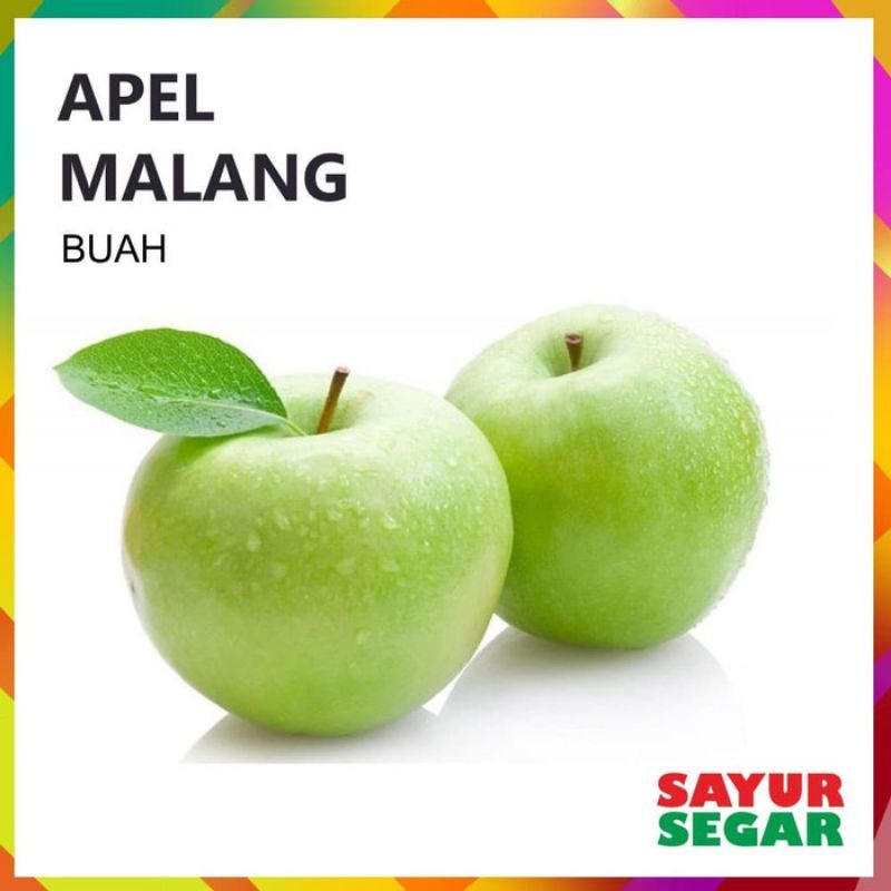 

500 gram buah apel malang hijau import