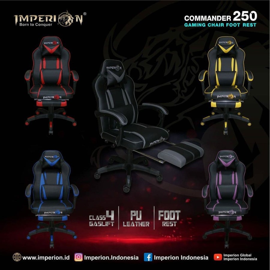 Kursi Gaming Imperion Commander 250 Professional Gaming Chair