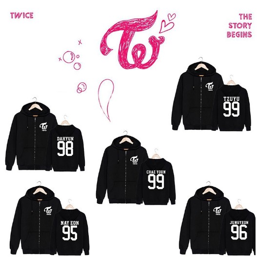 jaket twice hoodie twice member twice kpop untuk anak-anak, remaja, dewasa