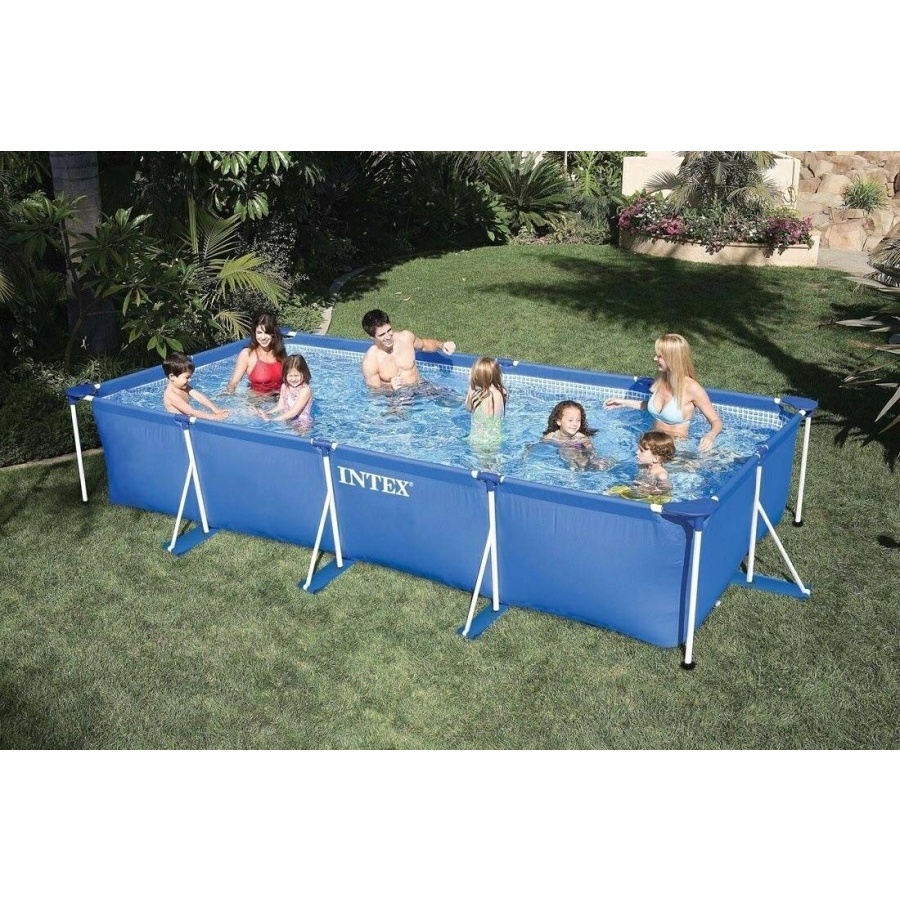 Intex 28273 Kolam Renang Keluarga Rectangular Frame Pool 4.5m x 2.2x84