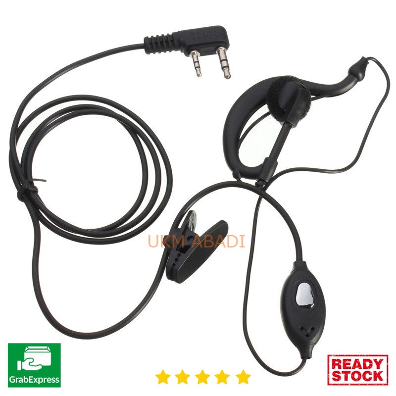 Walkie Handie Talkie Headset Earphone HT Universal K0459