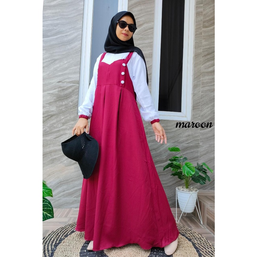 Gamis Elma Overall Ity Crepe / Gamis Ity Crepe Premium