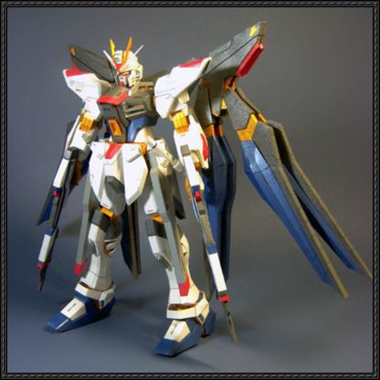 DIY Papercraft ZGMF-X20A Strike Freedom Gundam Versi 3