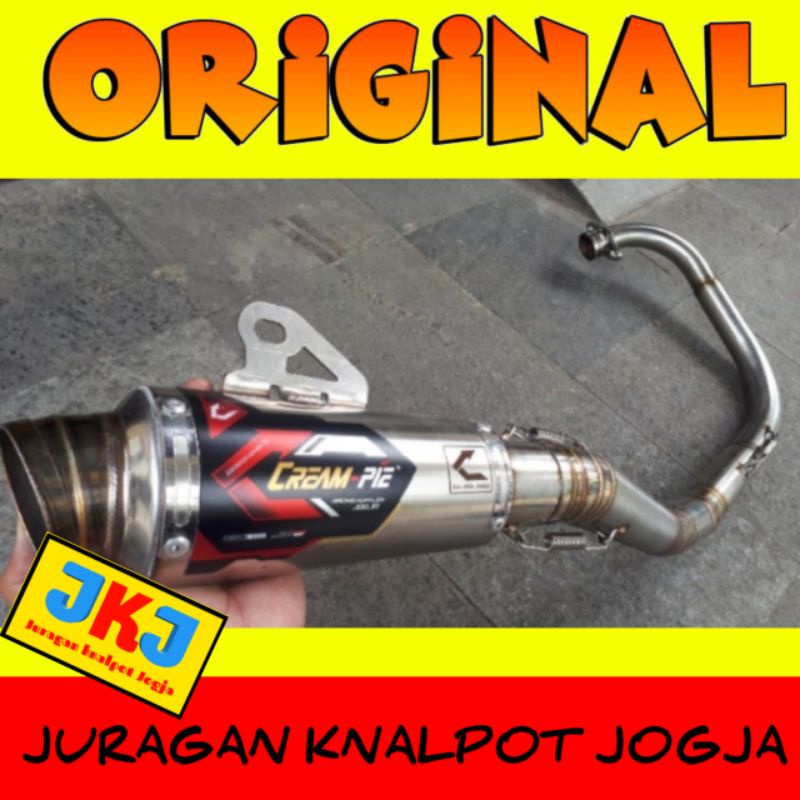 Knalpot CRF Creampie original CP3 Kolong Supermoto Stenlis