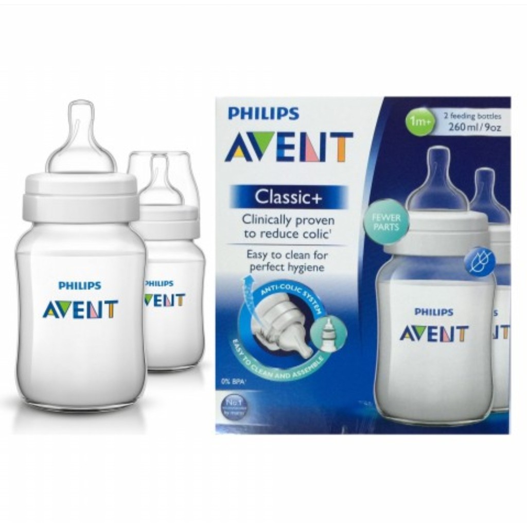 Philips Avent Classic+  125ml/260ml White, Pink, Blue
