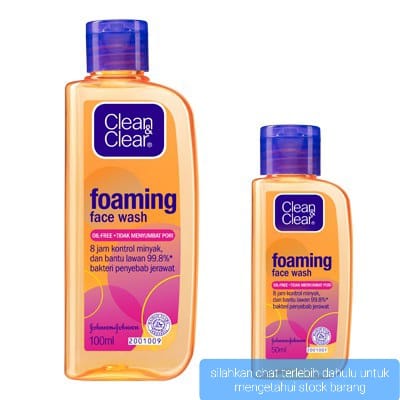 CLEAN &amp; CLEAR FOAMING FACE WASH CLEANSER SABUN CUCI WAJAH / MUKA