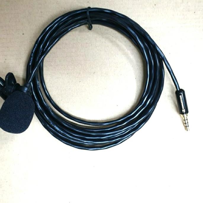 Kabel Mic Jepit Clip On To Hp 3.5Mm Stereo 3 Pin Sennheiser - 5 Meter