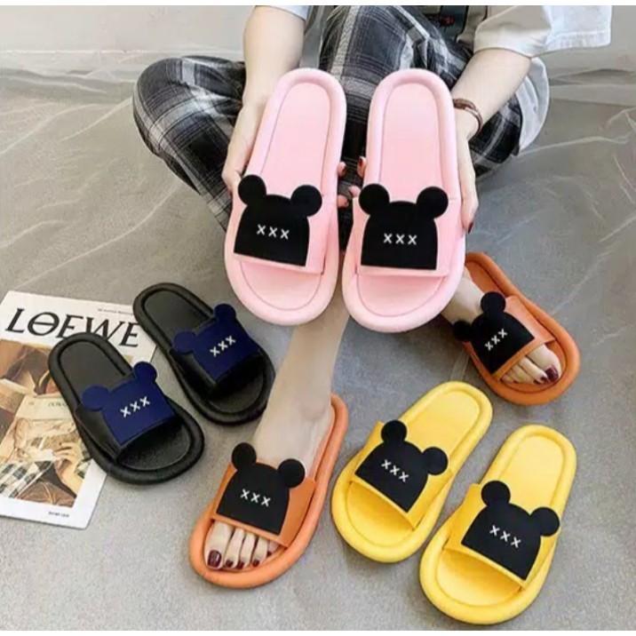 SANDAL SLOP WANITA MIKY TERBARU_SANDAL SANTUY LUCU