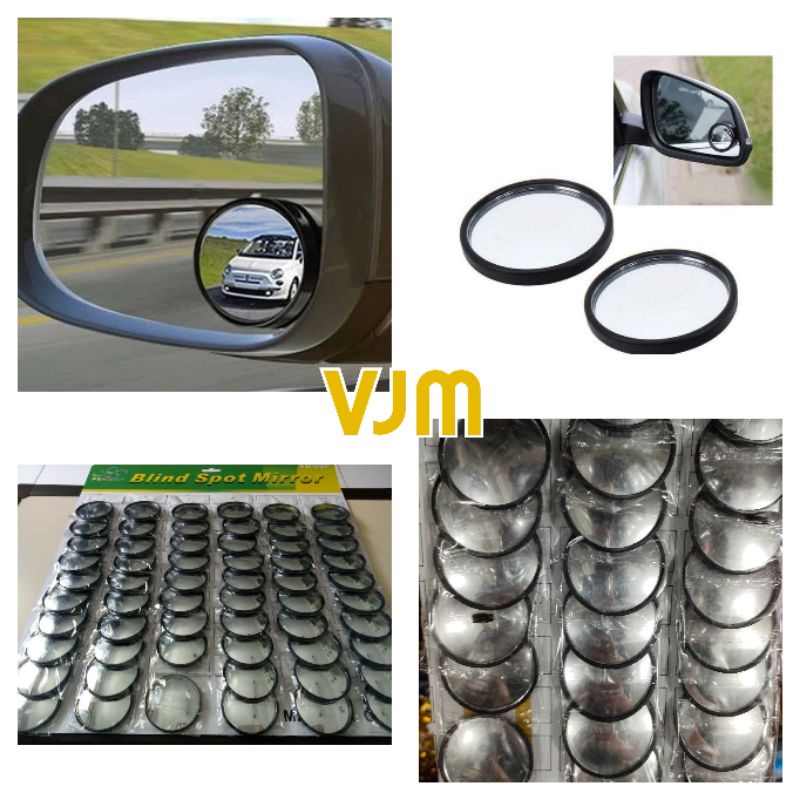 Kaca spion cembung Bulat tempel motor Mobil kualitas bagus/ Spion Bulat Blind