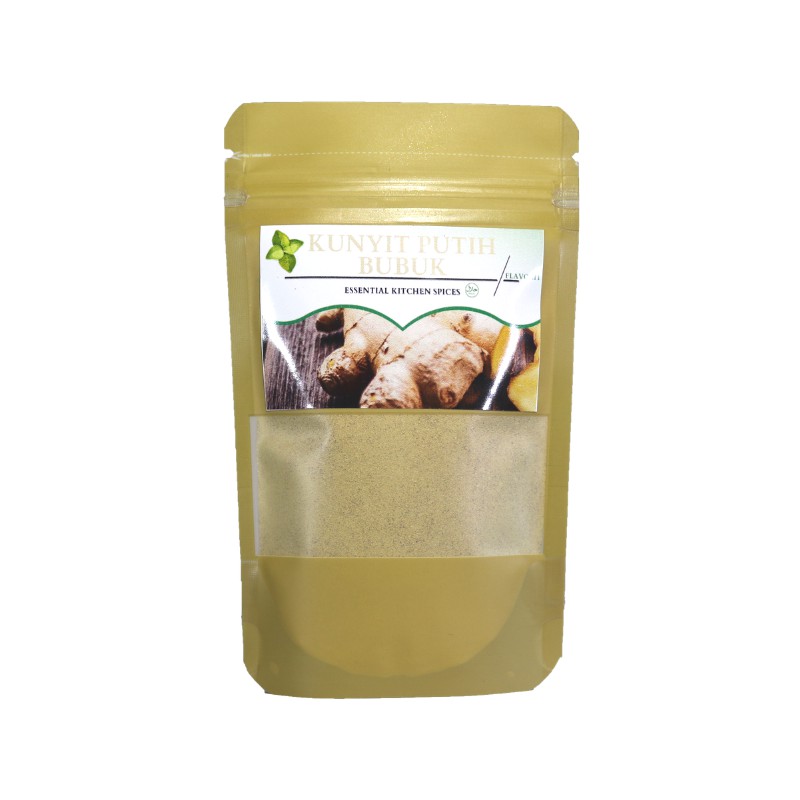 Serbuk Jamu Kunyit Putih Kunir Putih Bubuk Rempah Asli Murni Organik Turmeric Powder Bumbu Dapur