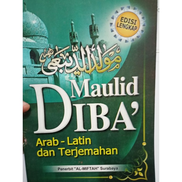 kitab maulid diba arab latin indo