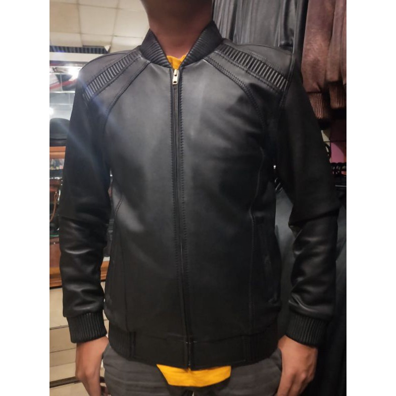 Jaket kulit domba asli bahan kulit asli - jaket pria bahan kulit asli - jaket kulit super