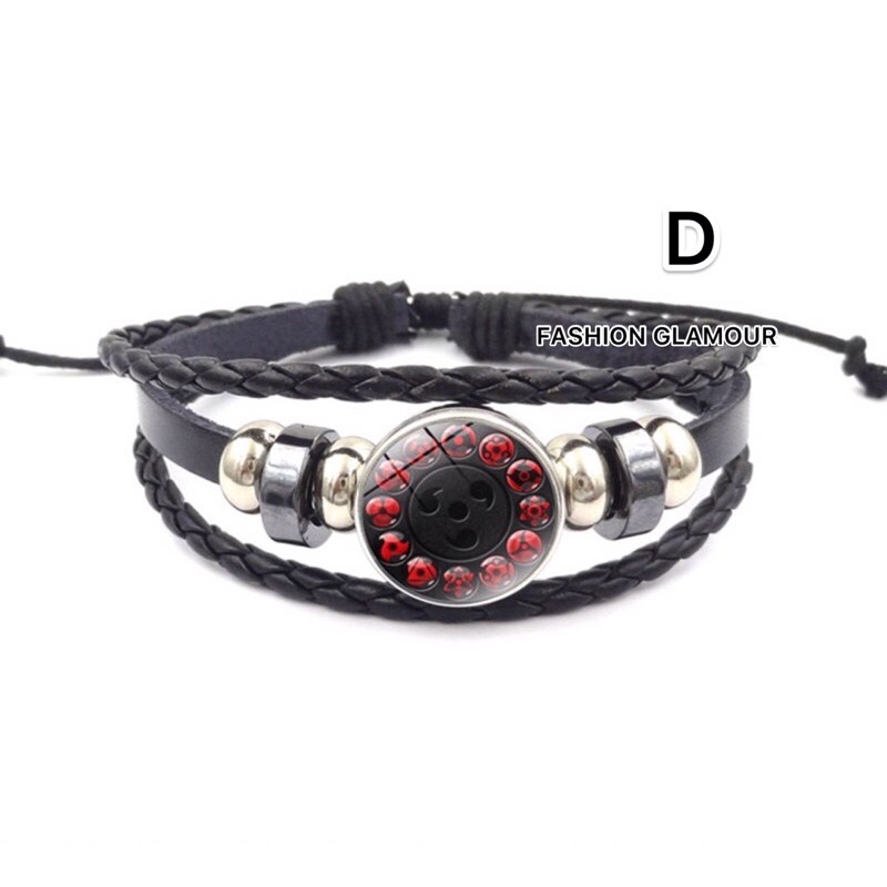 GELANG ANIME NARUTO SASUKE MADARA SHARINGGAN RINNEGAN UCHIHA ITACHI IMPORT 3D ORIGINAL