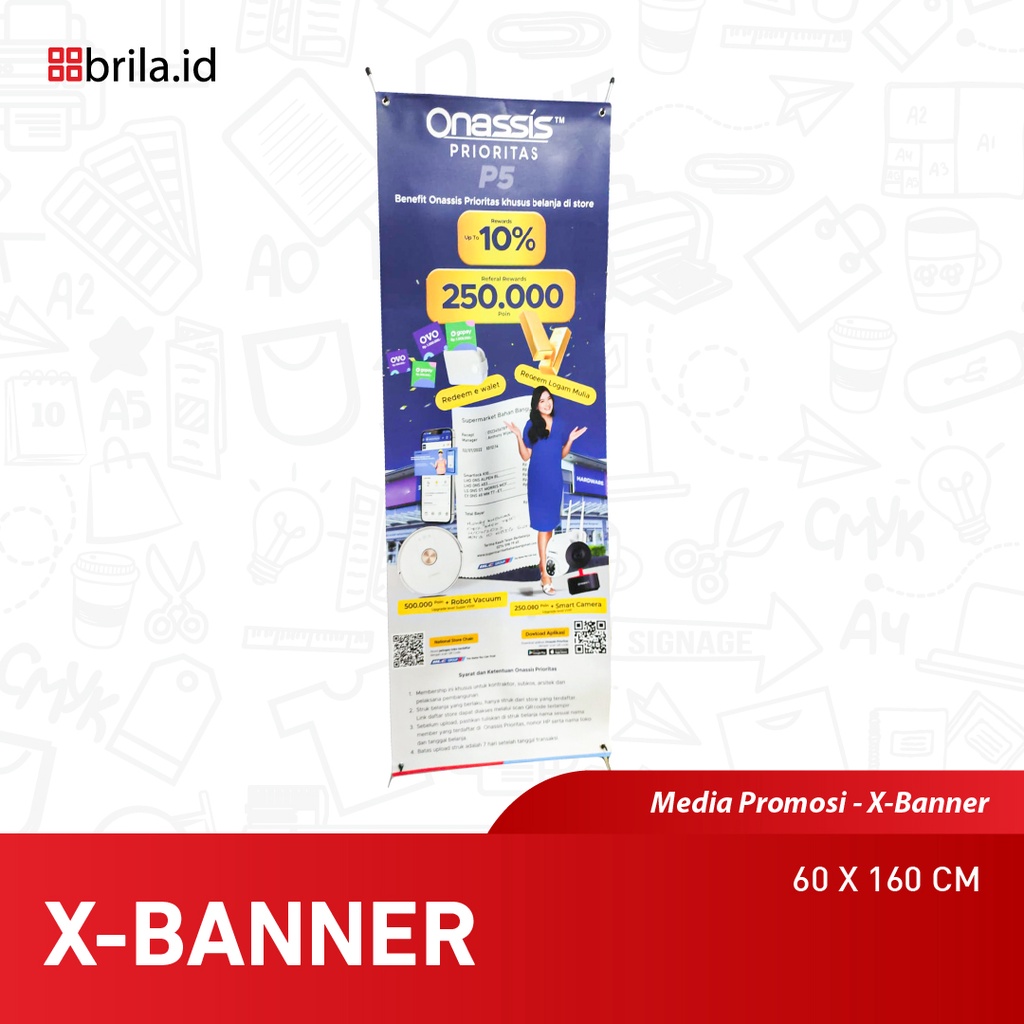 Jual Cetak X-Banner Bahan Albatros 60x160cm | Shopee Indonesia