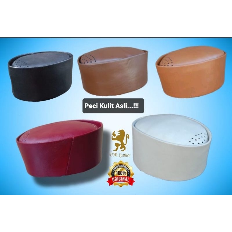 Peci Muslim Kulit Asli