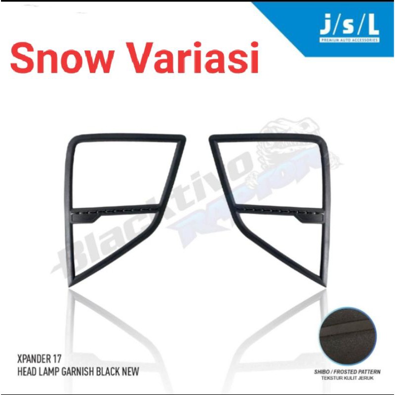 Garnish lampu depan xpander head lamp garnish black new jsl
