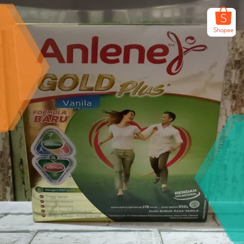 

anlene gold plus vanila 650gr Terlaris