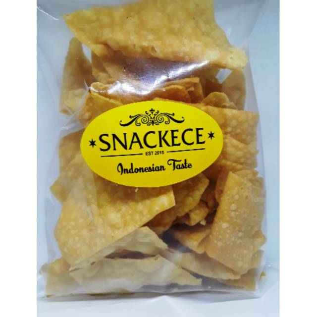 

Keripik / kerupuk pangsit snackece 1kg