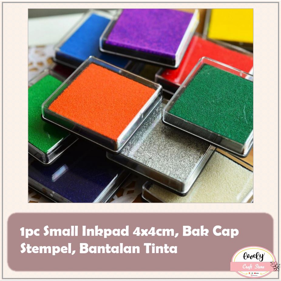 

LovelyCraftStore | 4x4cm color Inkpad, Bantalan Stempel Tinta warna warni