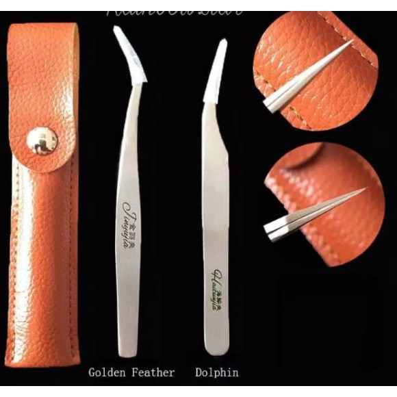 Pinset tweezers tanpa pouch for russian volume eyelash extension / pinset eyelash pingset