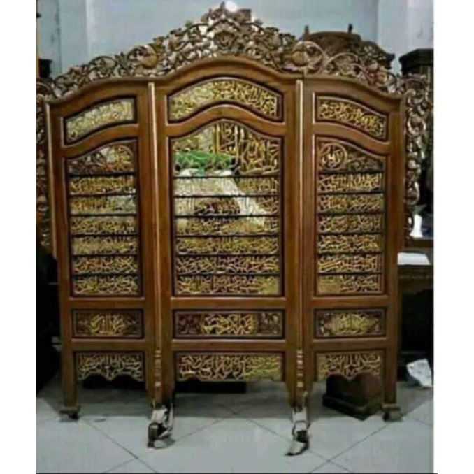 sketsel partisi ruangan penyekat ruangan ukiran