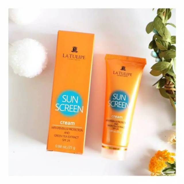 LA TULIPE Sunscreen Gel Spf 17 - Cream Spf 24  25g