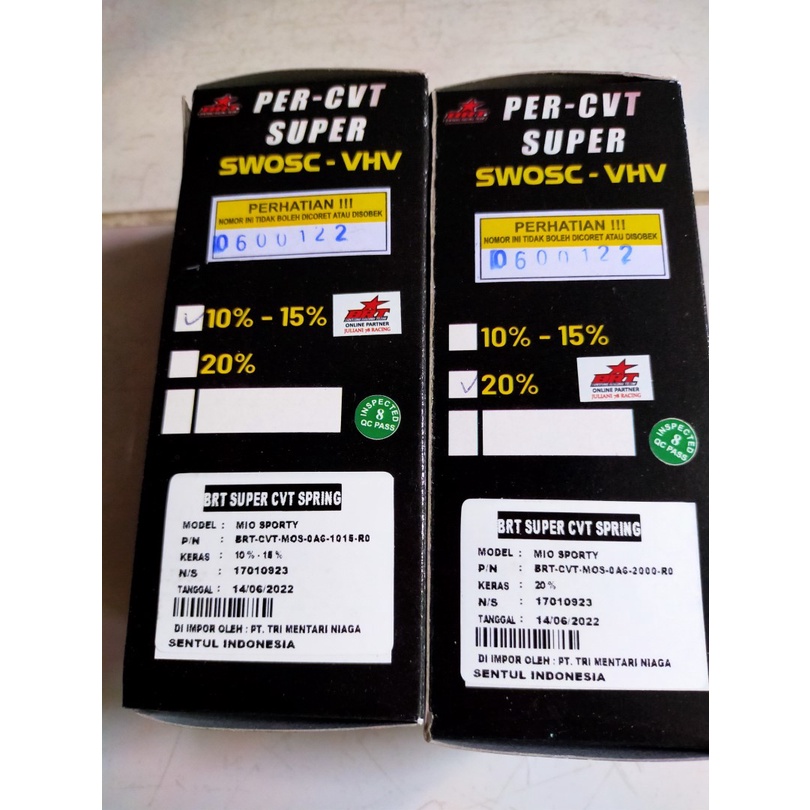 Spring CVT Super BRT Mio Sporty