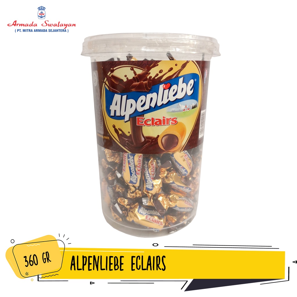 

Alpenliebe Eclairs Chocolate Caramel Jar 360g